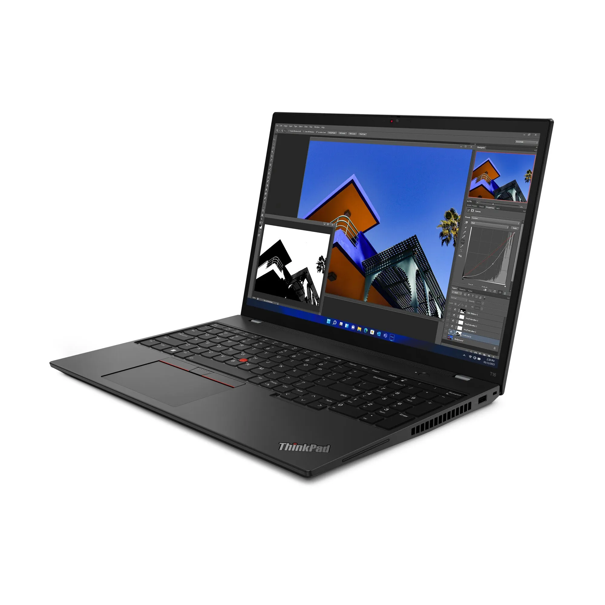 Lenovo ThinkPad T16 G1 16" Laptop - Intel Core i7-1260P, 16GB RAM, 512GB SSD, WUXGA, Windows 11 Pro, Black