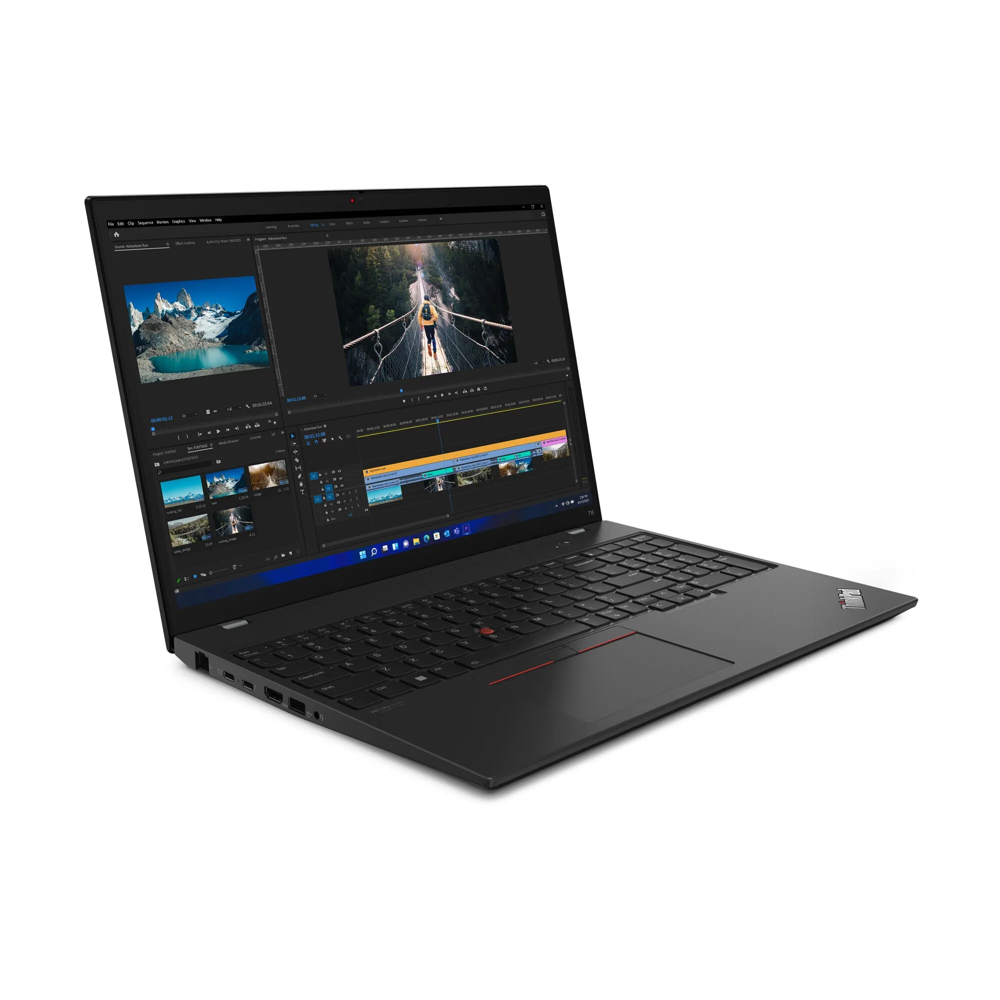 Lenovo ThinkPad T16 G1 16" Laptop - Intel Core i7-1260P, 16GB RAM, 512GB SSD, WUXGA, Windows 11 Pro, Black