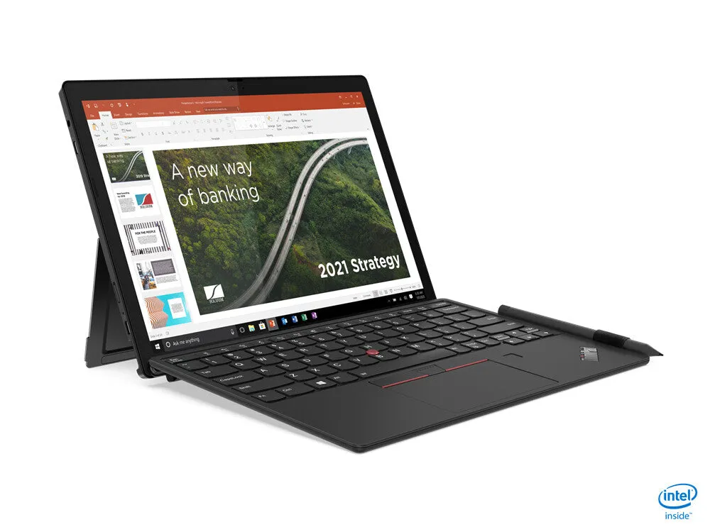 Lenovo ThinkPad X12 G1 12.3" 2-in-1 Laptop - Intel Core i5-1130G7, 8GB RAM, 256GB SSD, Touchscreen, Windows 10 Pro, Black