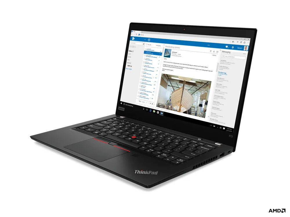 Lenovo ThinkPad X13 G1 13.3" Laptop - AMD Ryzen 5 PRO 4650U, 8GB RAM, 256GB SSD, Windows 10 Pro, Black