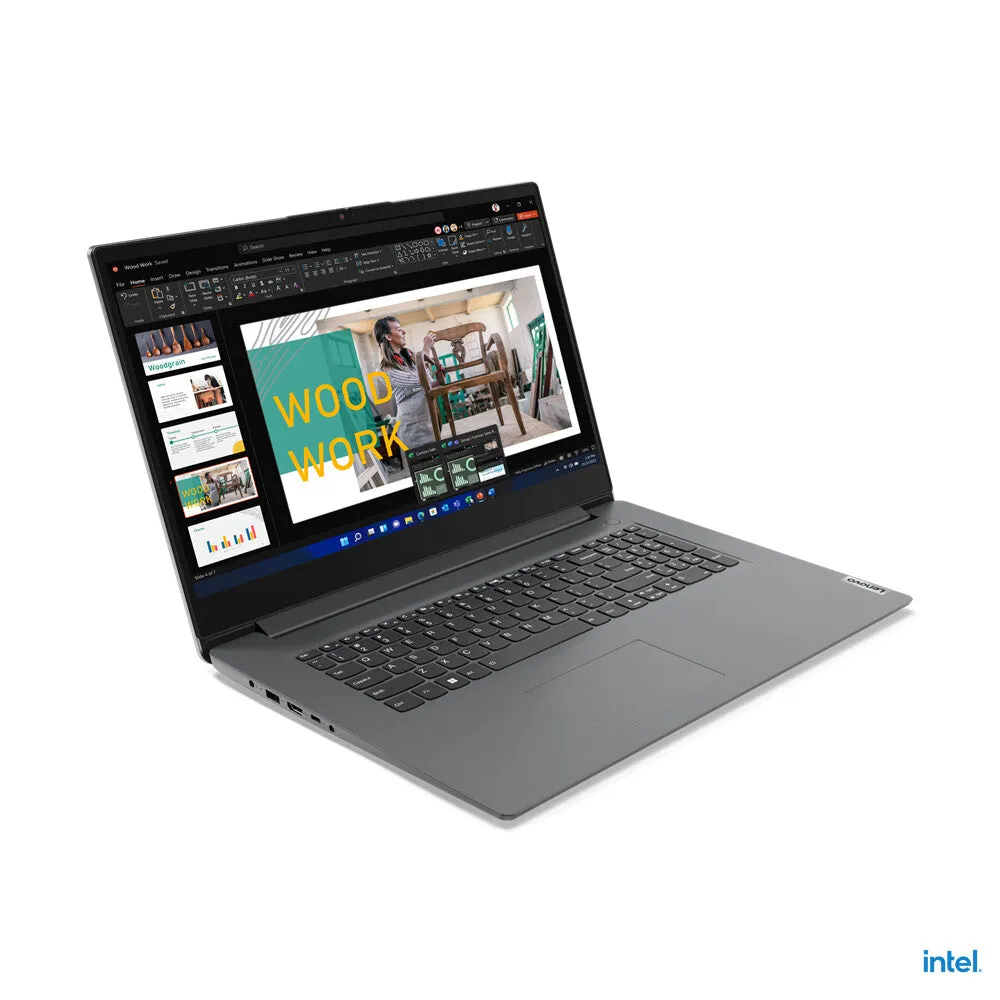Lenovo V 17 G3 17" Laptop - Intel Core i5-1235U, 8GB RAM, 512GB SSD, Windows 11 Pro, Grey