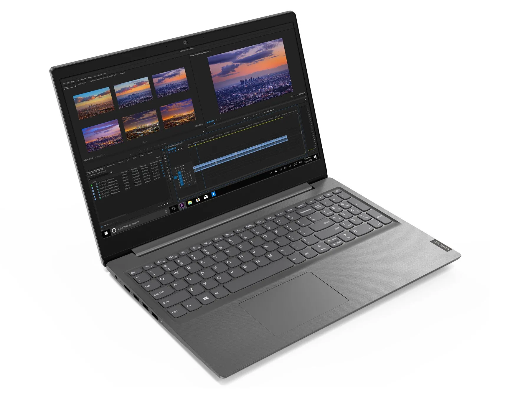 Lenovo V V15 15.6" Laptop - AMD Ryzen 3 3250U, 8GB RAM, 256GB SSD, Windows 10 Pro, Grey