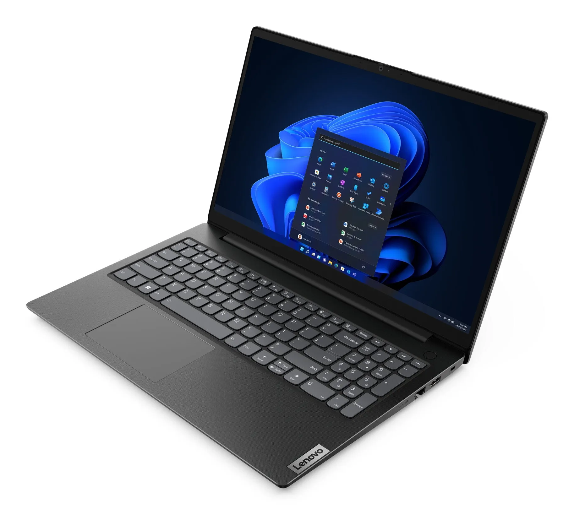 Lenovo V15 G3 15.6" Laptop - Intel Core i5-1235U, 8GB RAM, 256GB SSD, Windows 11 Home, Black