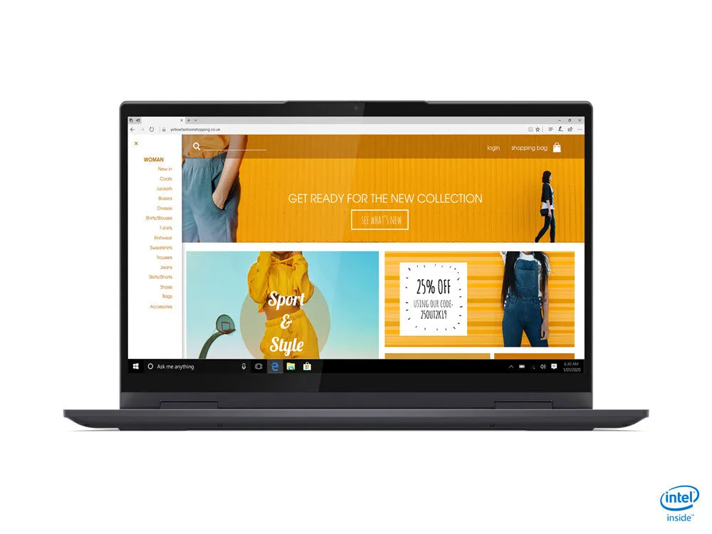 Lenovo Yoga 7 G2 14" 2-in-1 Laptop - Intel Core i5-1135G7, 8GB RAM, 256GB SSD, Touchscreen, Windows 11 Home, Grey