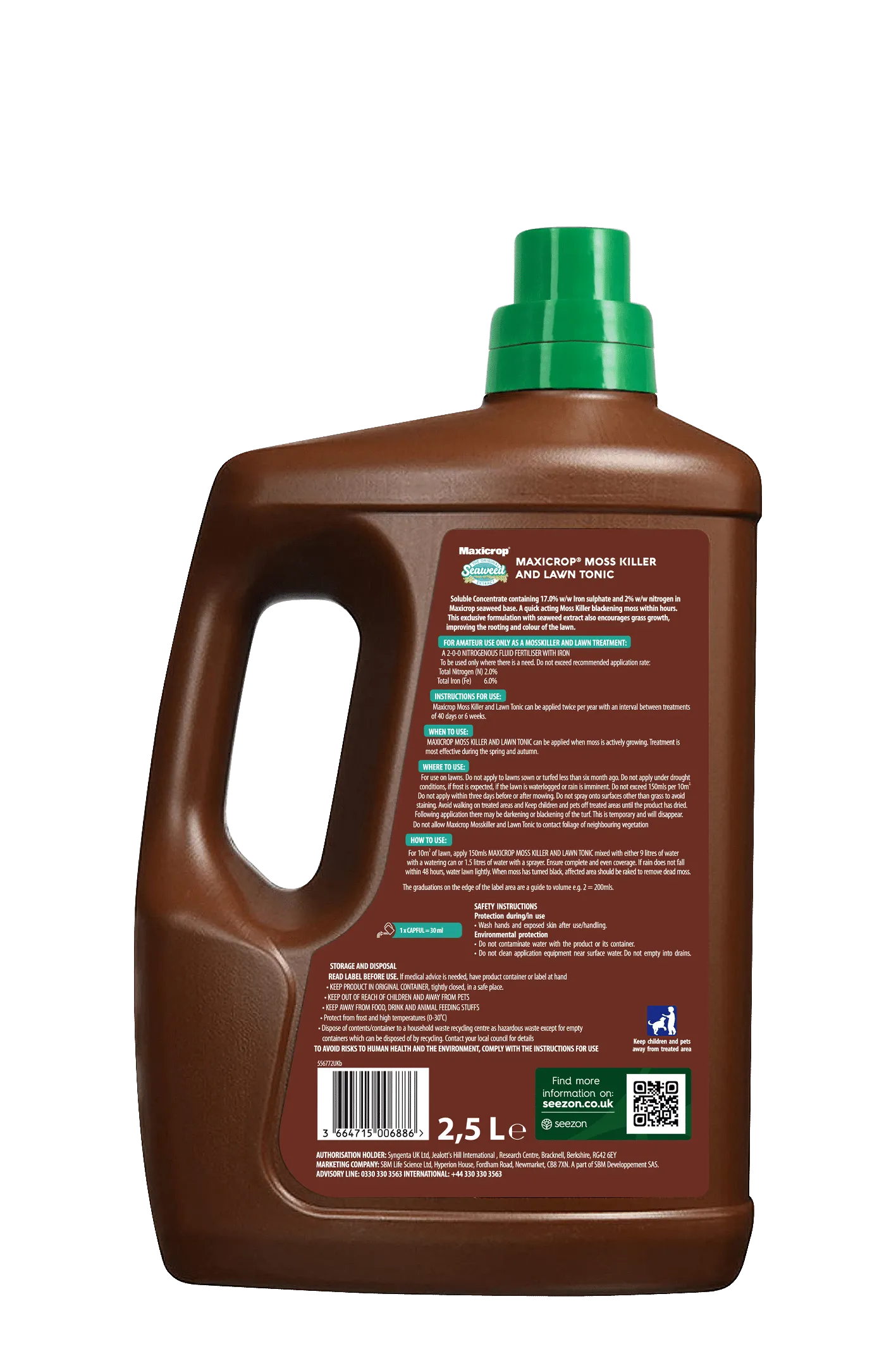 Maxicrop Moss Killer & Lawn Tonic 2.5L