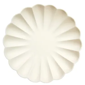Meri Meri Simply Eco Cream Plates Large