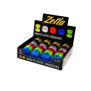 Mini molinillos de plstico de 2 piezas de mezcla de colores (JL-237J)