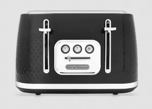 Morphy Richards 243010 toaster 4 slice(s) 1880 W Black, Chrome