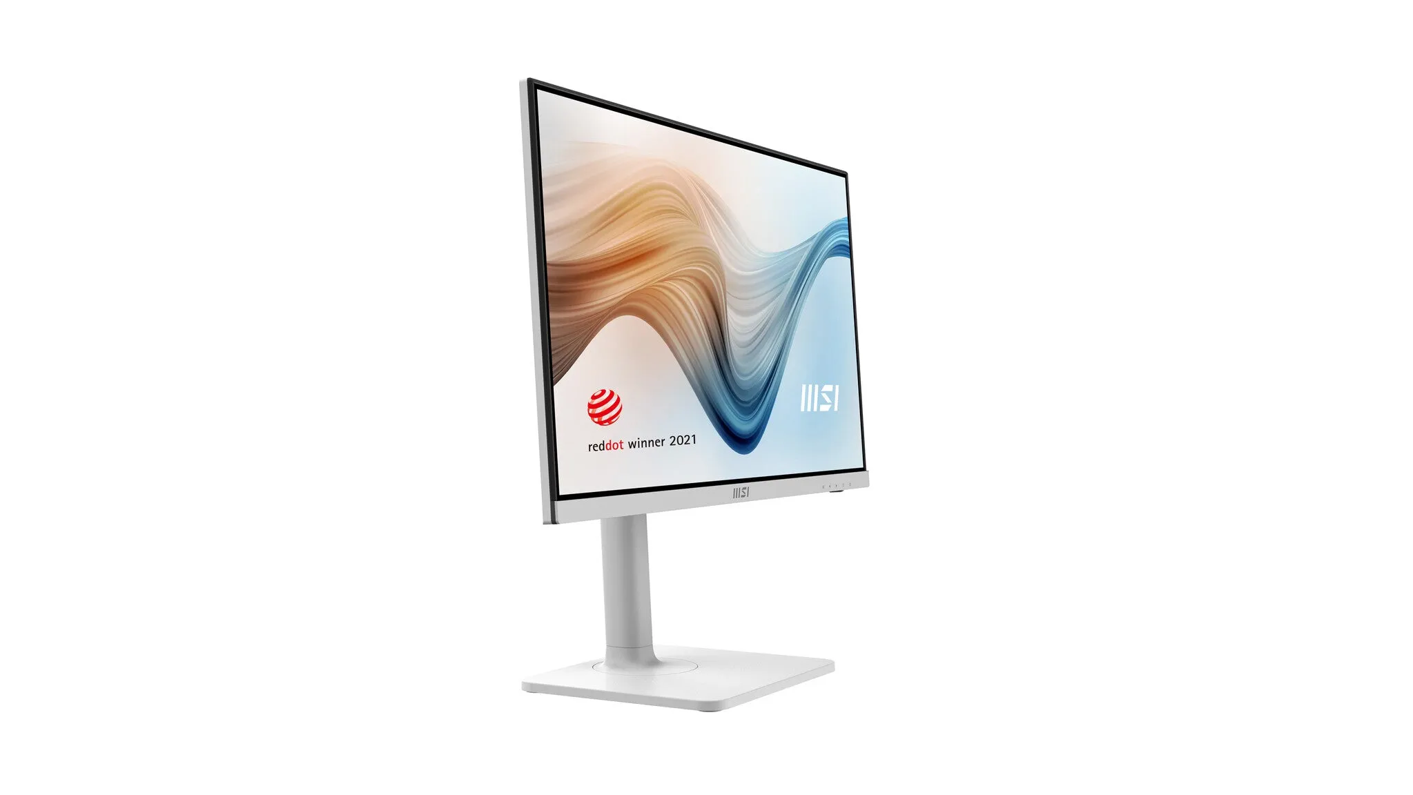 MSI Modern MD241PW 23.8" Full HD Monitor - 75Hz, 5ms, IPS, Height Adjustable, Speakers, White