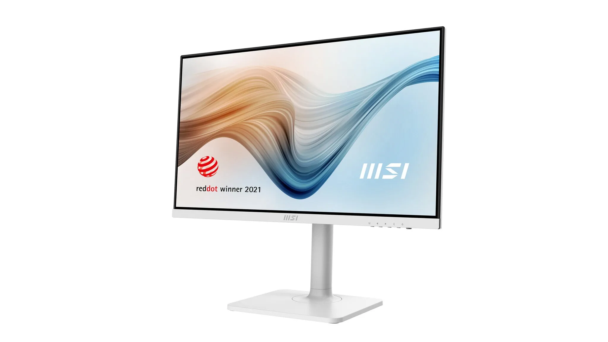 MSI Modern MD241PW 23.8" Full HD Monitor - 75Hz, 5ms, IPS, Height Adjustable, Speakers, White