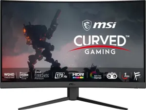 MSI Optix G32CQ4 31.5" Quad HD Curved Gaming Monitor - 165Hz, 1ms, VA, AMD FreeSync, Black