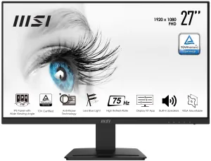 MSI Pro MP273 27" Full HD Monitor - 75Hz, 5ms, IPS, Speakers, Black
