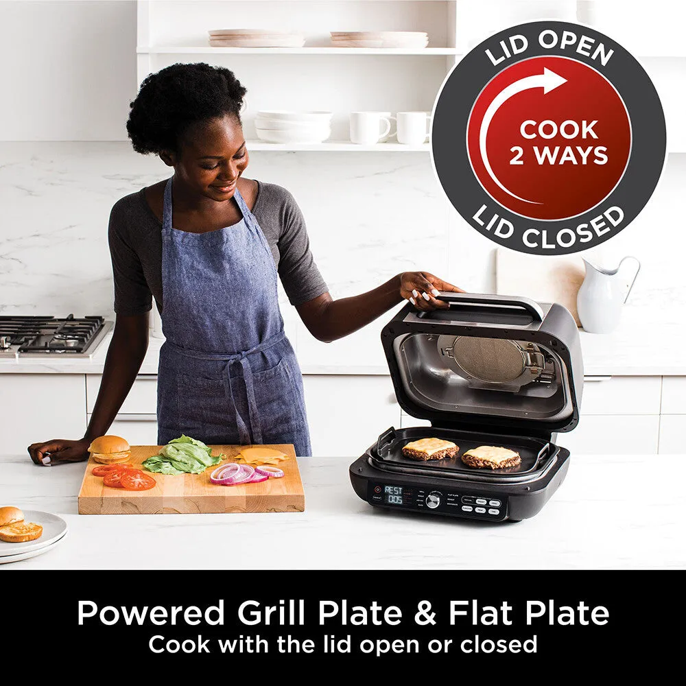 Ninja Foodi Max Pro Health Grill, Flat Plate & Air Fryer [AG651UK]