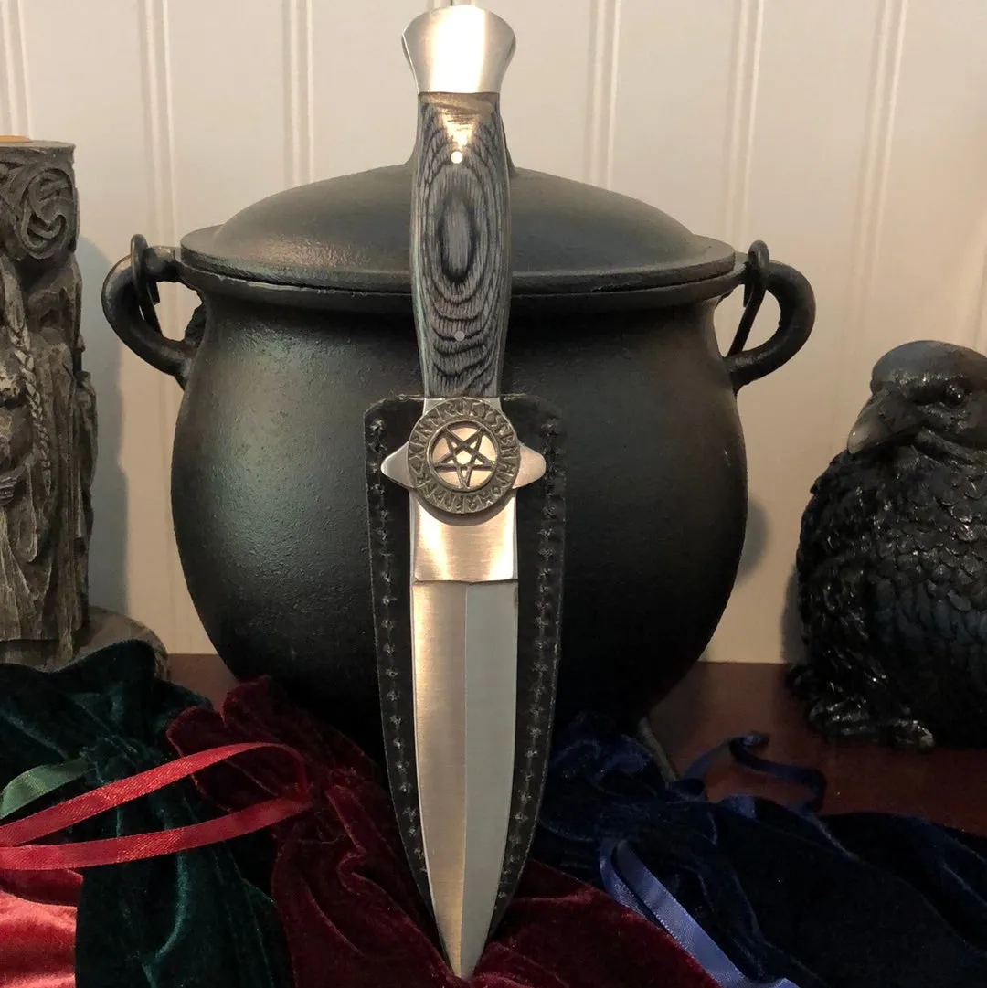 Norse Rune Pentagram Athame - Dagger - Altar Tool