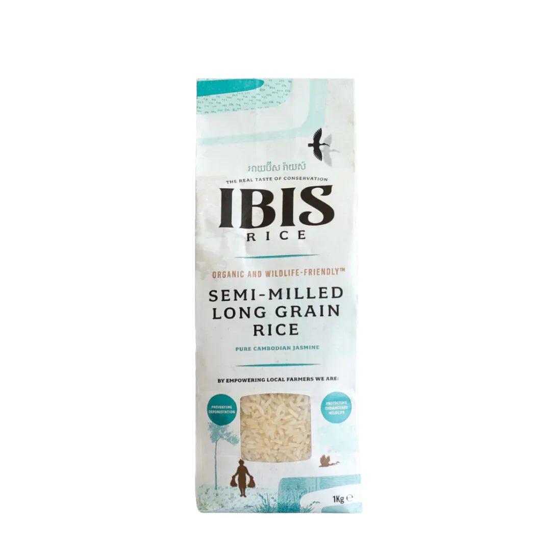 Organic Semi Milled Long Grain Jasmine Rice 1kg