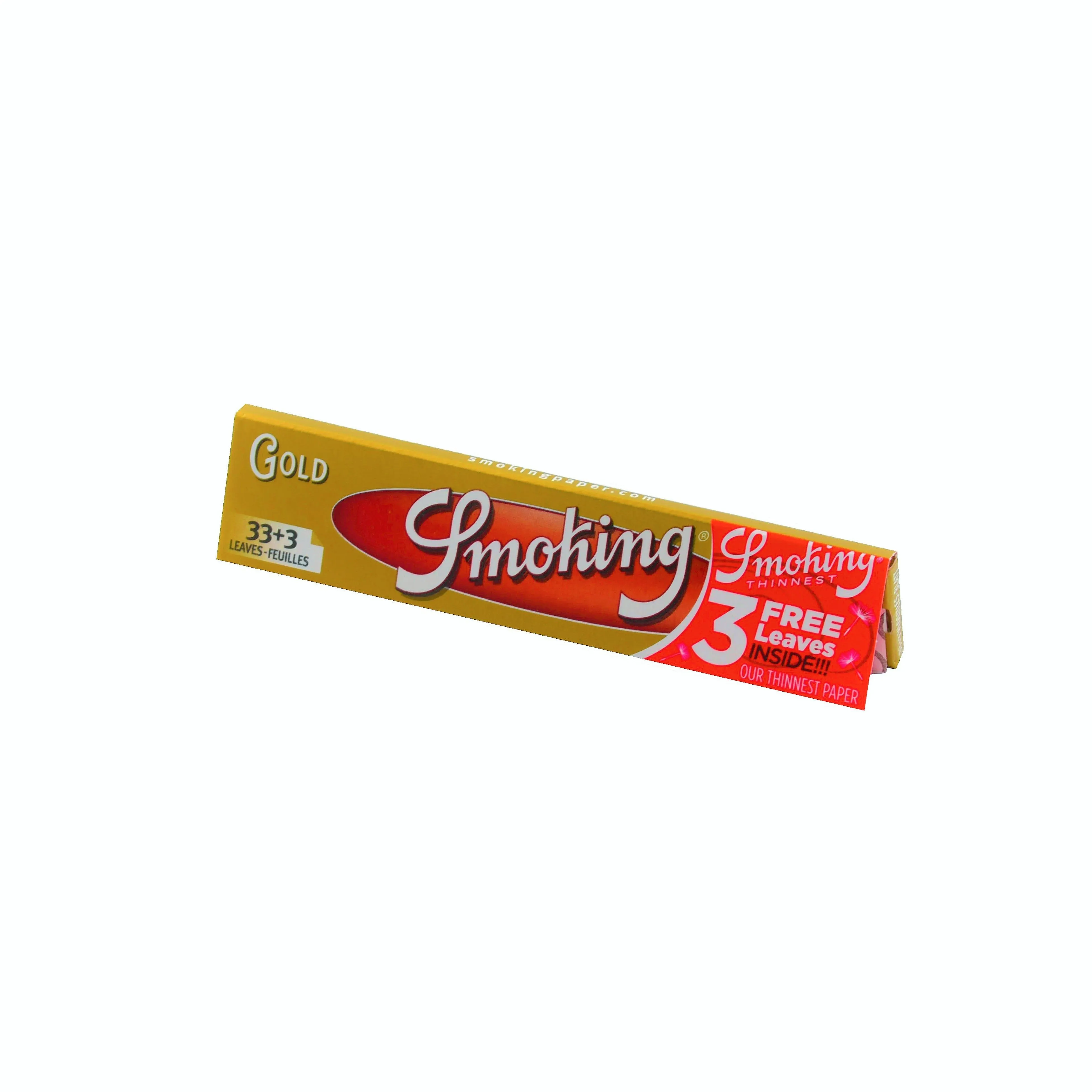 Papel De Fumar Smoking Gold King Size Slim
