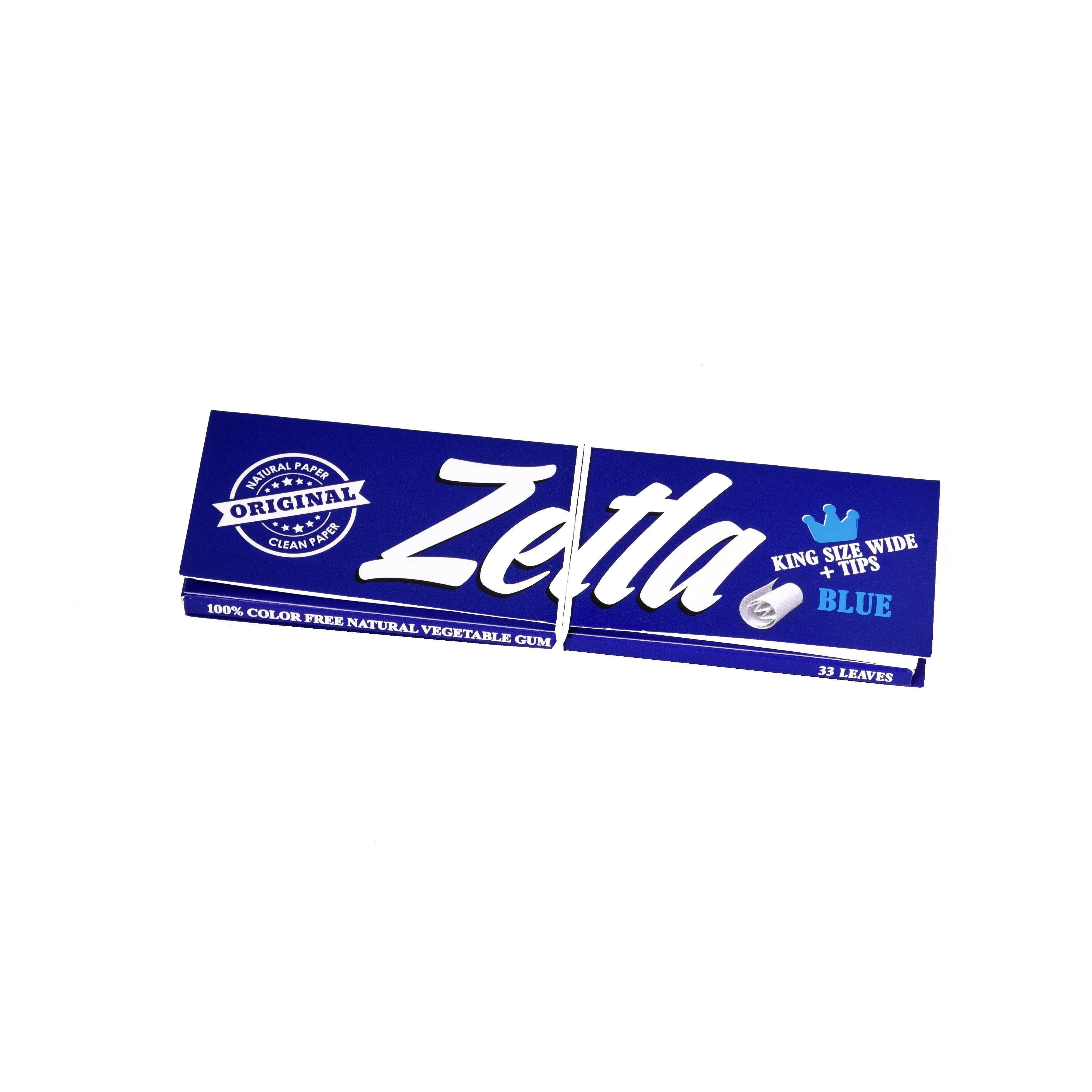 Papel De Fumar Zetla Azul   Filtros Anchos (26 Paquetes)