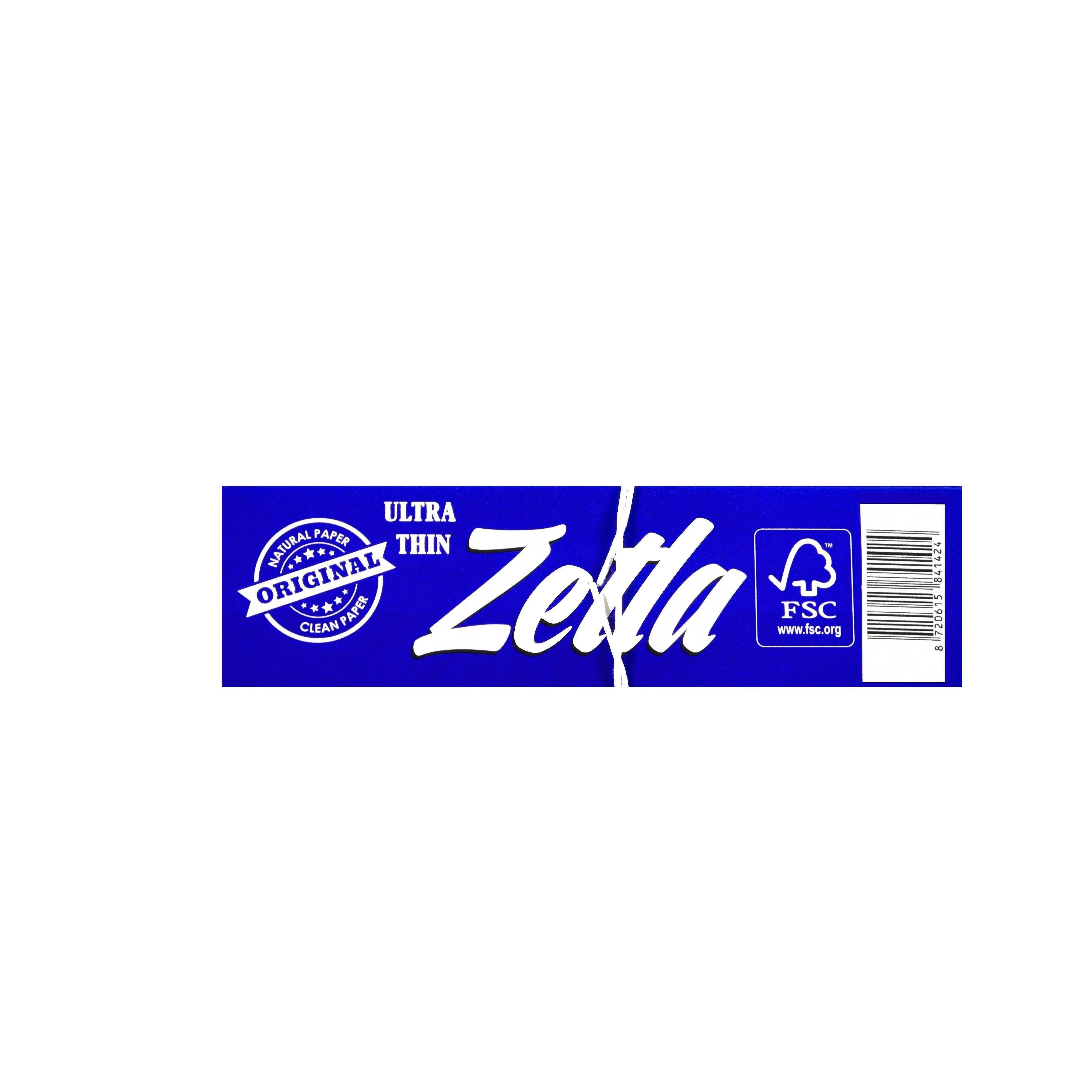 Papel De Fumar Zetla Azul   Filtros Anchos (26 Paquetes)