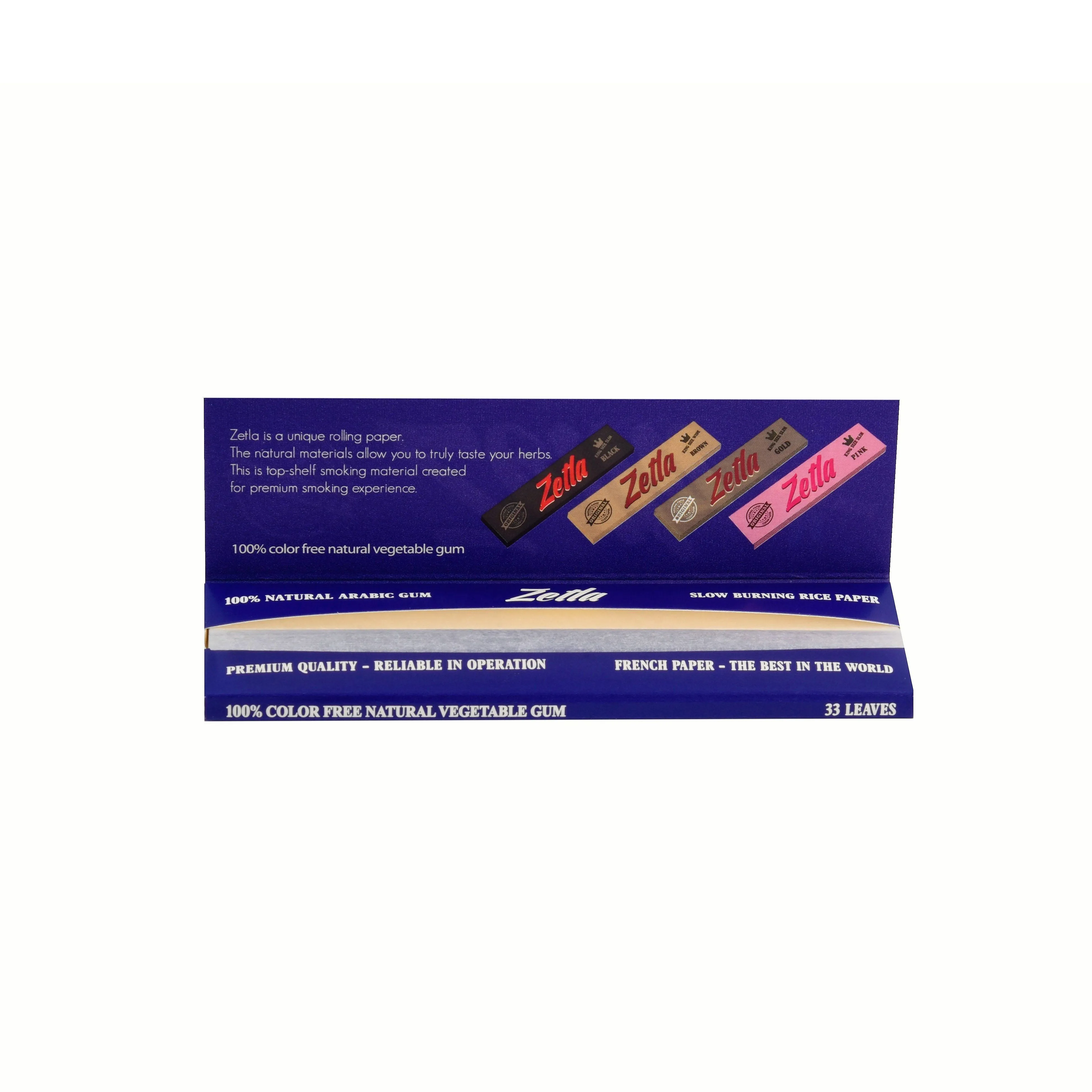 Papel De Fumar Zetla Azul King Size Wide (50 paquetes)