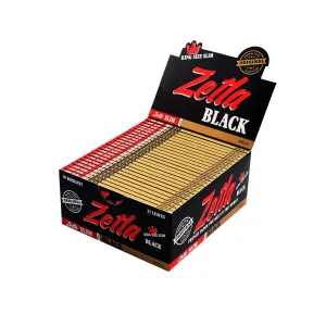 Papel De Fumar Zetla Black King Size Slim (50 Packs)