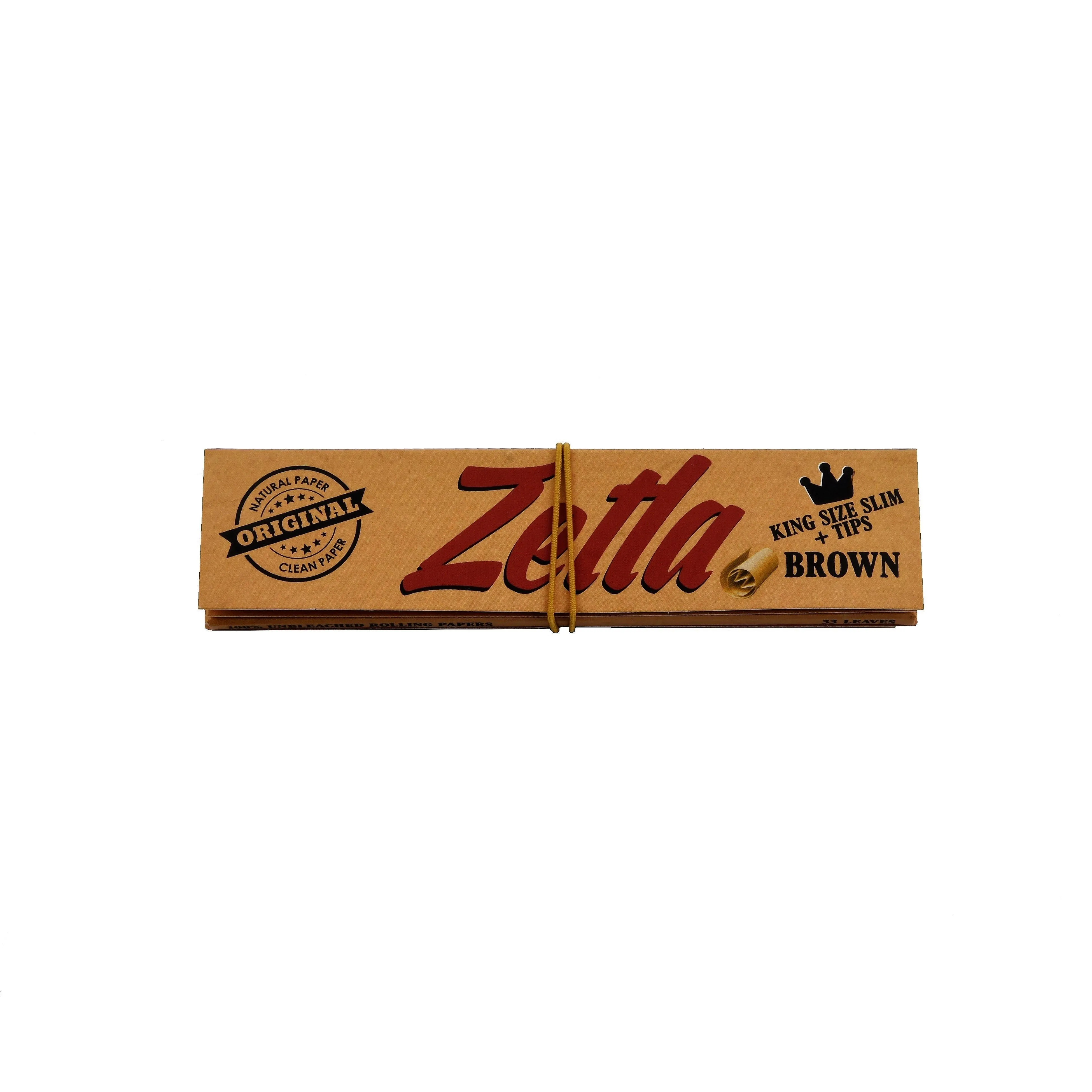 Papel De Fumar Zetla Brown   Filtros Slim (26 Packs)