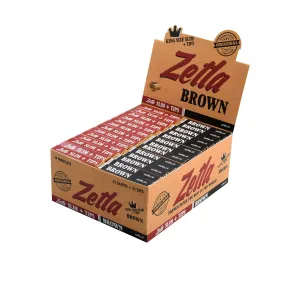 Papel De Fumar Zetla Brown   Filtros Slim (26 Packs)
