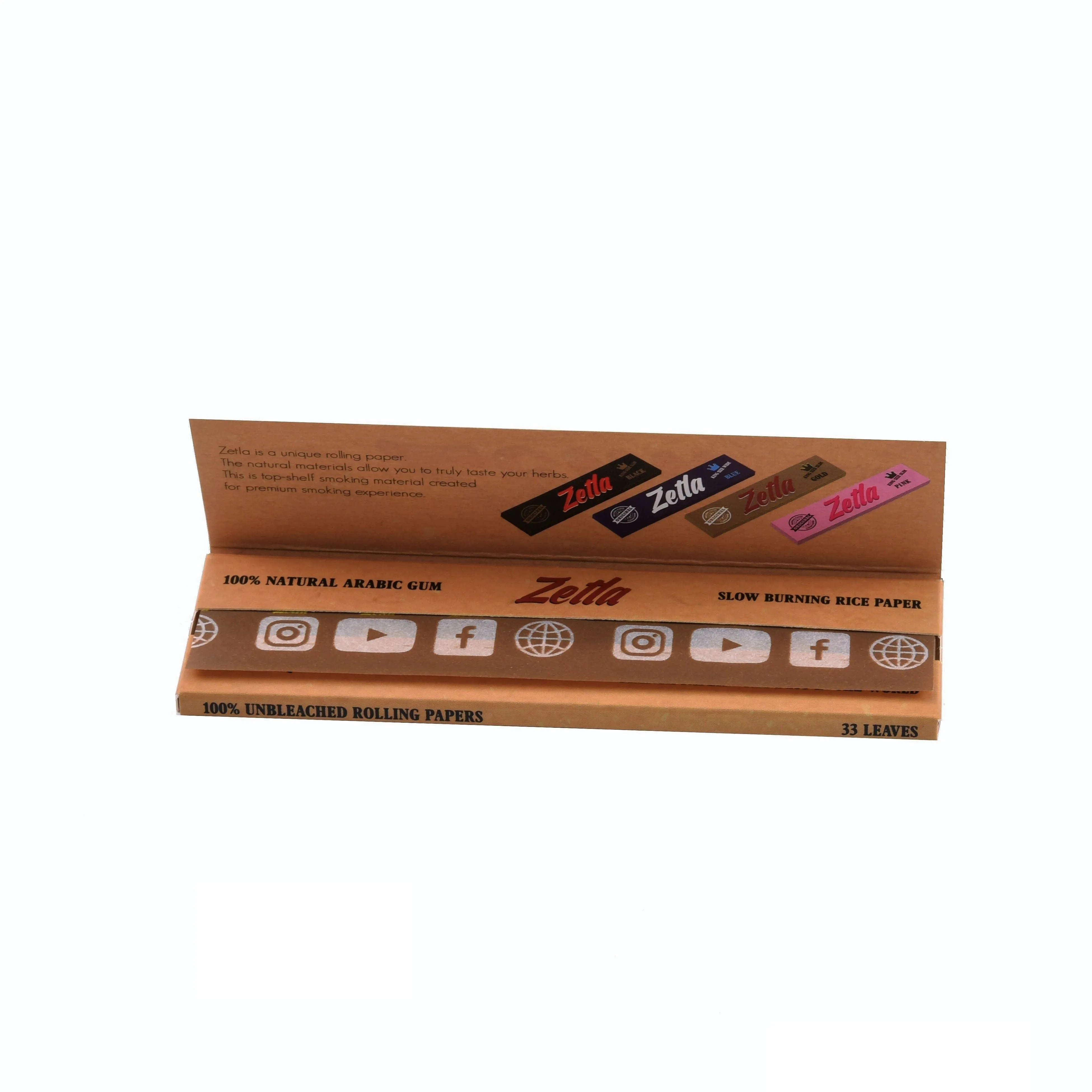 Papel De Fumar Zetla Brown Regular