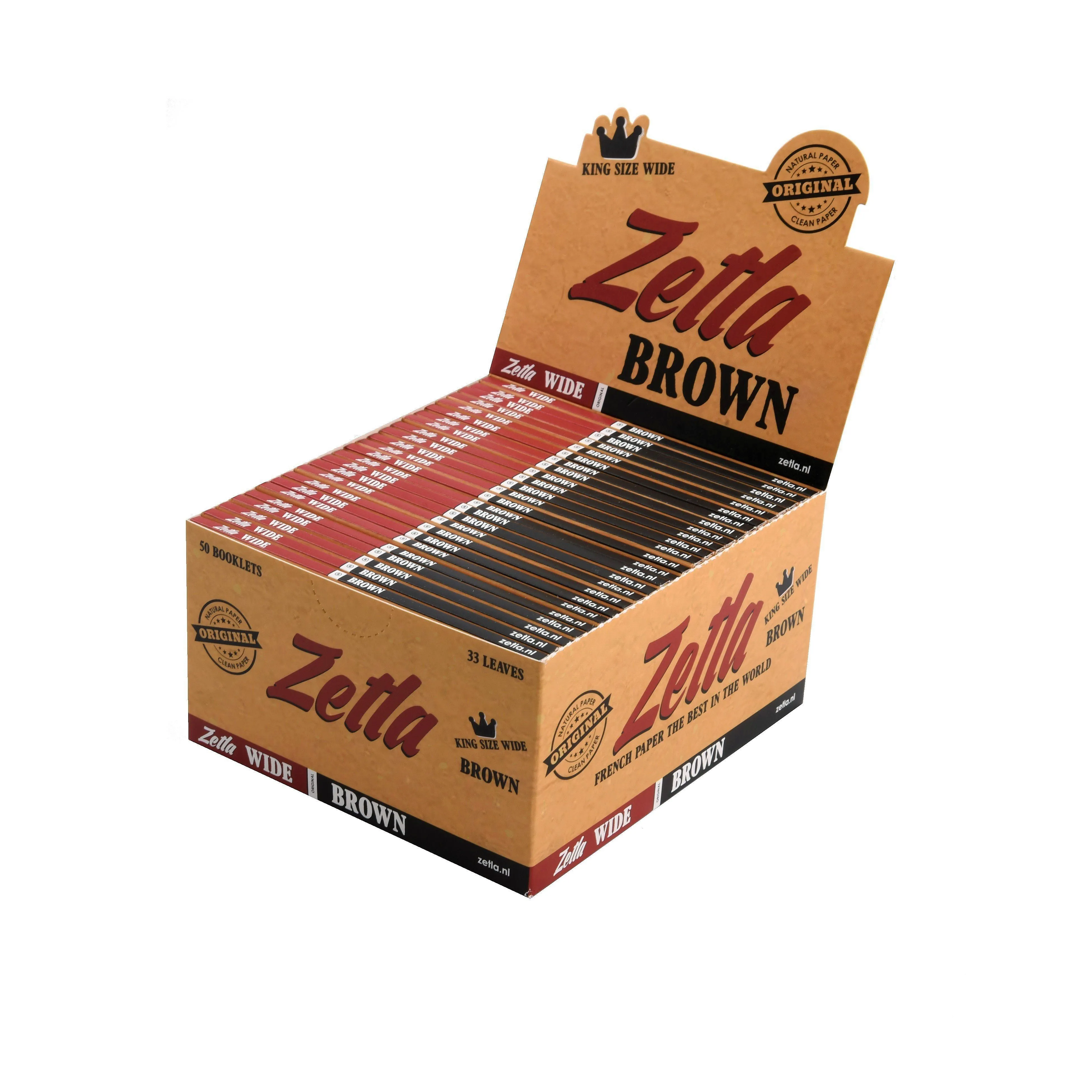 Papel De Fumar Zetla Brown Regular