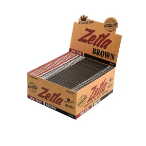 Papel De Fumar Zetla Brown Slim (50 Packs)