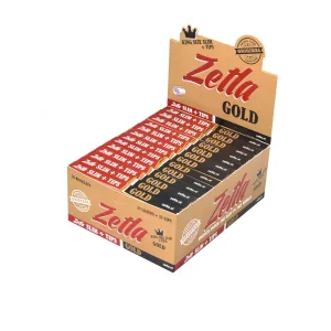 Papel De Fumar Zetla Gold   Filters Slim (26 paquetes)
