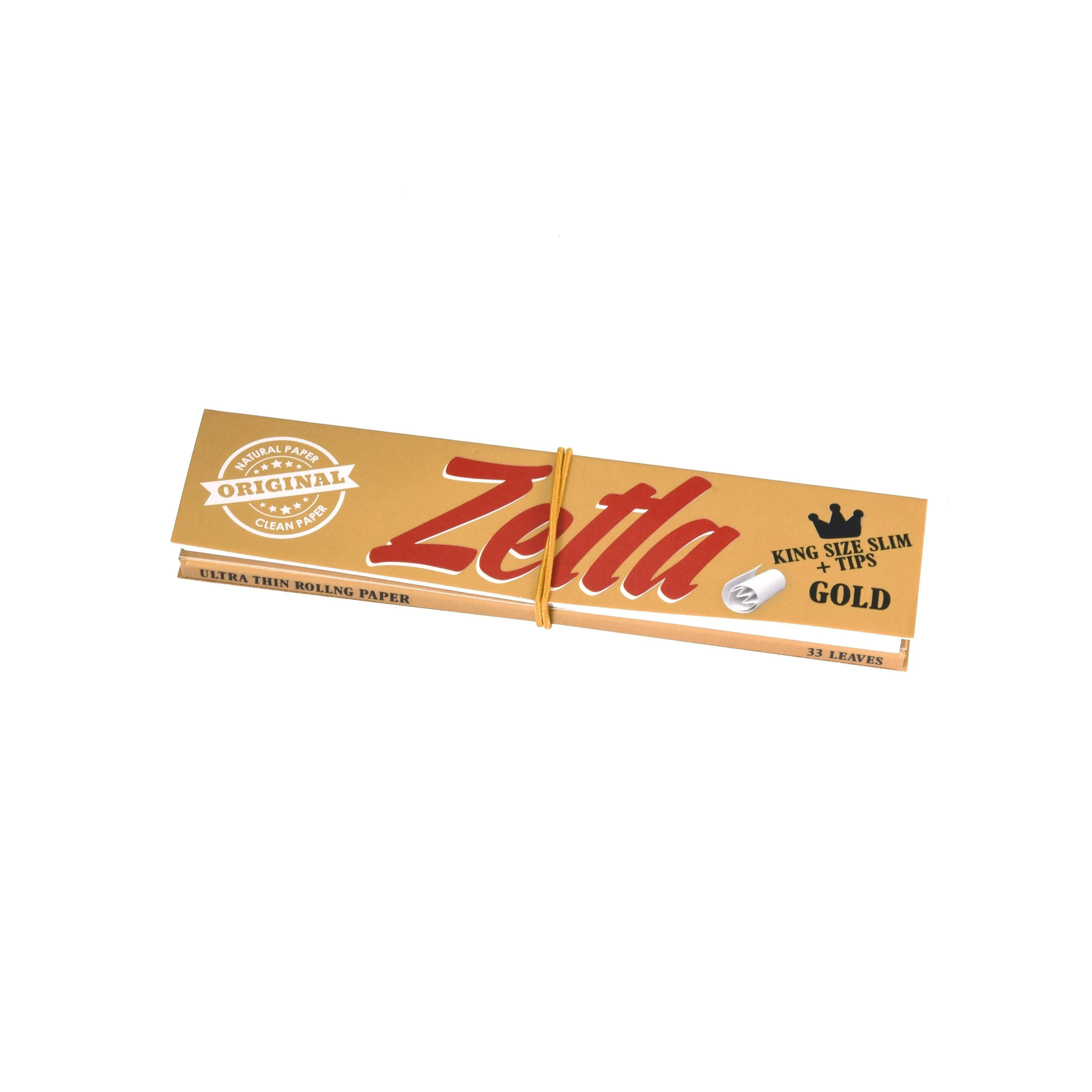 Papel De Fumar Zetla Gold   Filters Slim (26 paquetes)