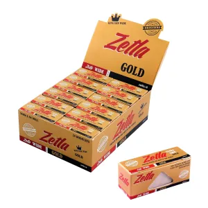 Papel De Fumar Zetla Gold Rolls K / S Wide (24 paquetes)