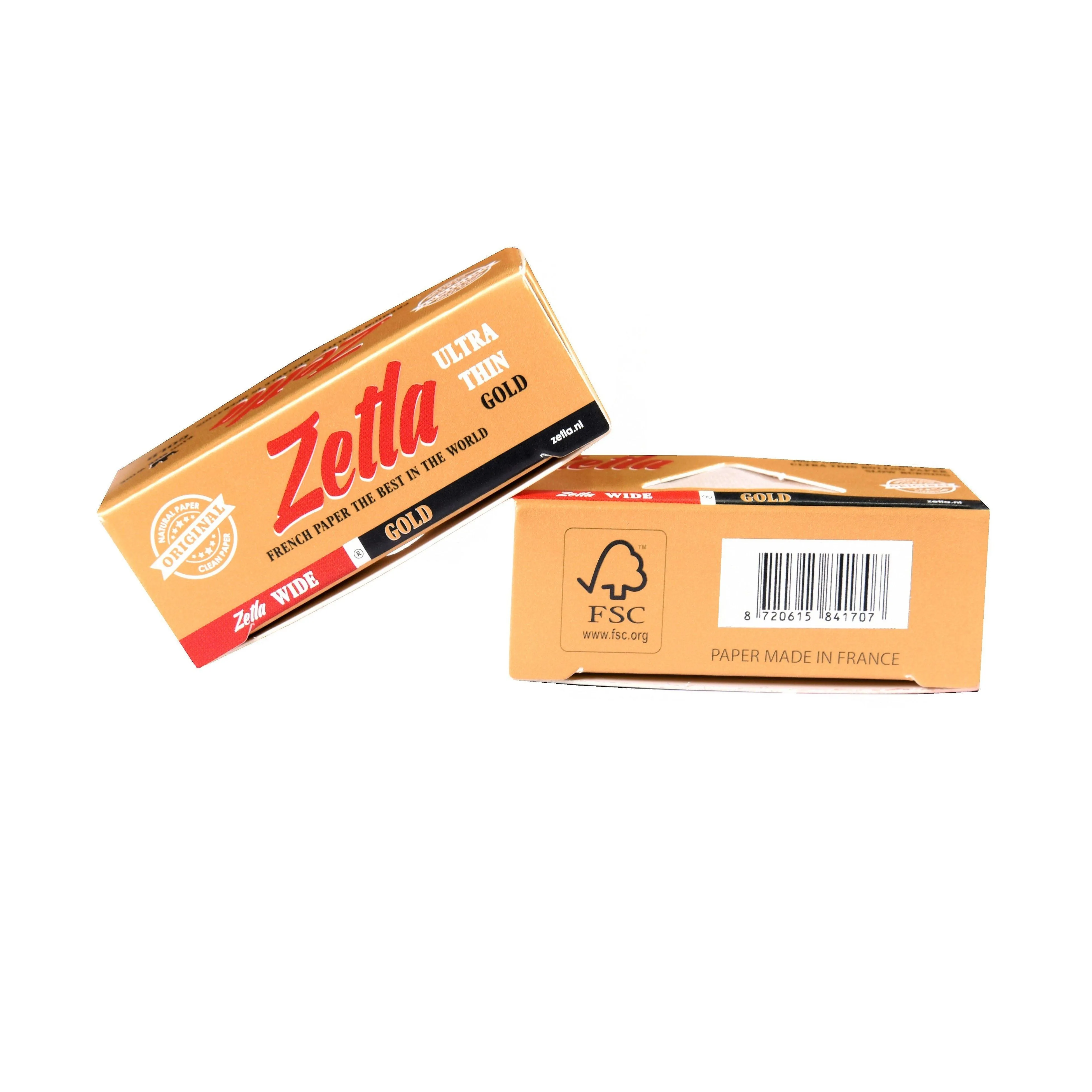 Papel De Fumar Zetla Gold Rolls K / S Wide (24 paquetes)