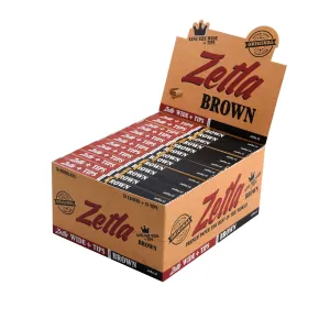 Papel De Fumar Zetla Marrones   Filtros Anchos (26 Packs)