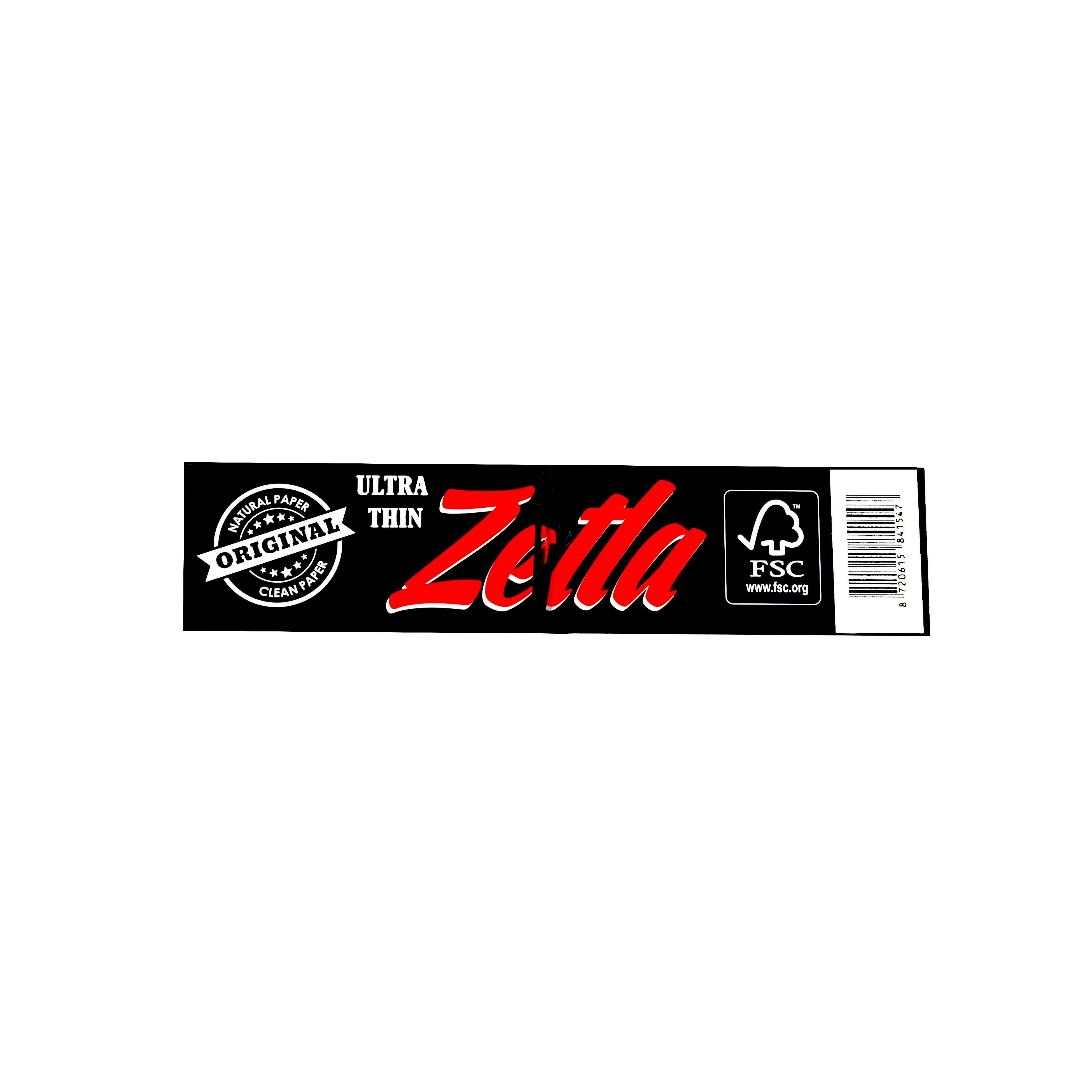Papel De Fumar Zetla Negro   Filtros Slim (26 Packs)