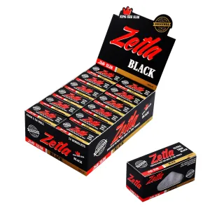 Papel De Fumar Zetla Rollos Negro K / S Slim (24 Paquetes)