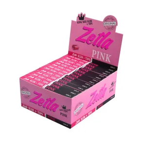 Papel De Fumar Zetla Rosa   Filtro Slim (26 Packs)