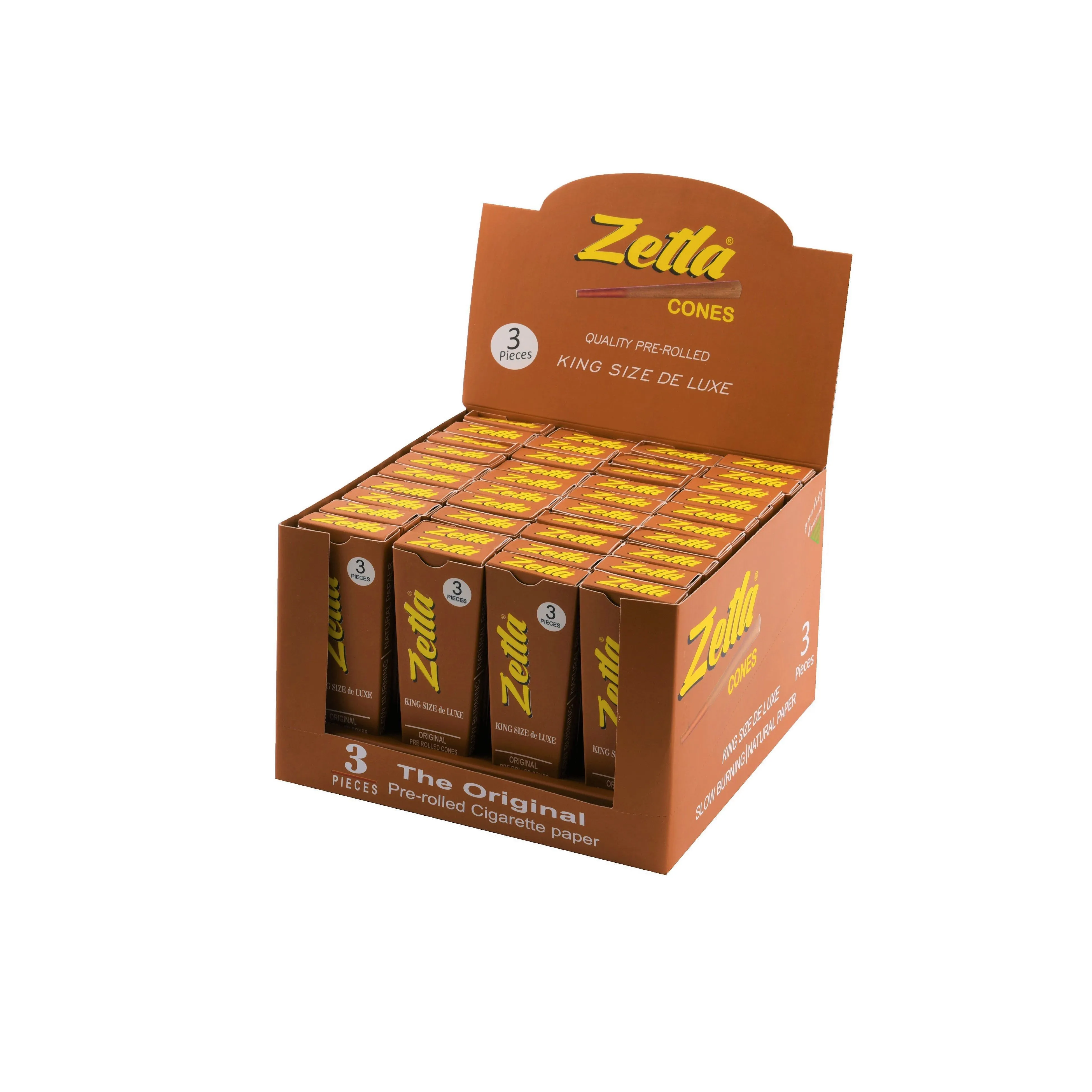 Pre-Rolled Cones Zetla Brown ( 3 Pcs )