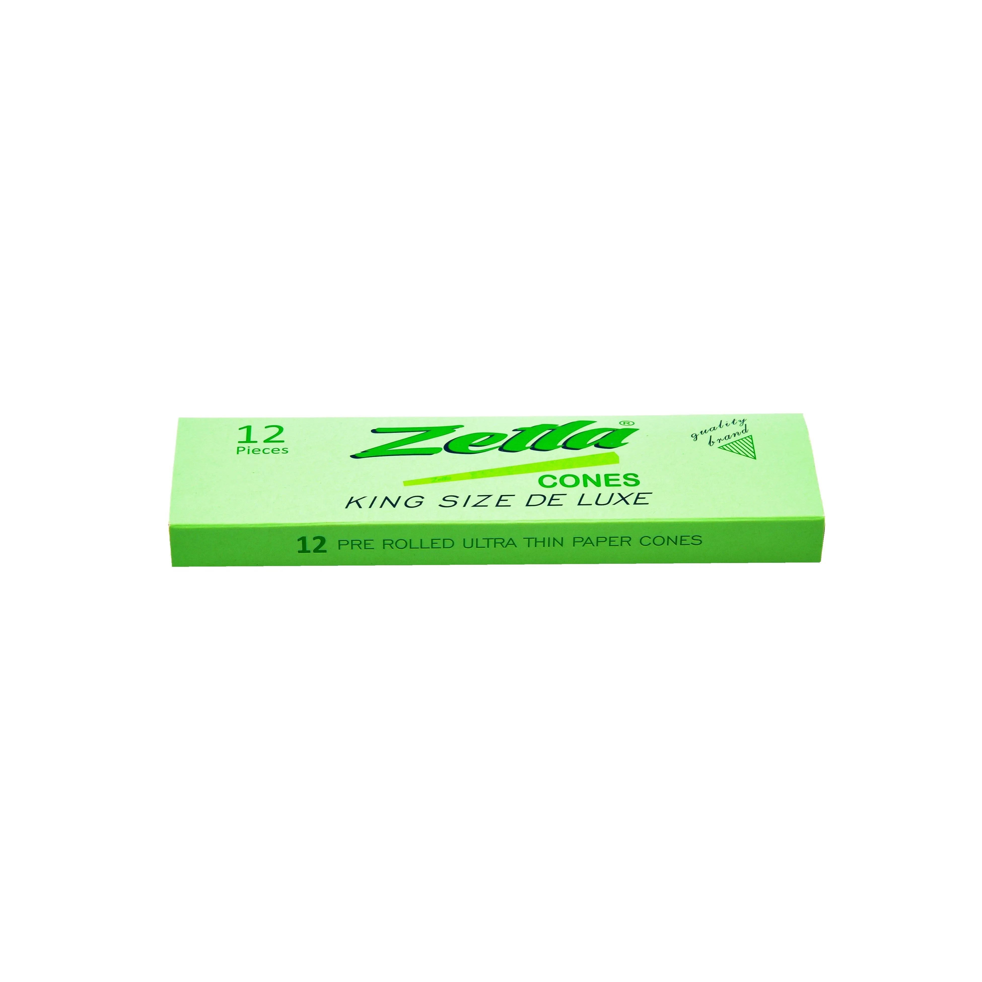 Pre Rolled Cones Zetla Green King Size Deluxe (12 Pcs)