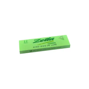Pre Rolled Cones Zetla Green King Size Deluxe (12 Pcs)