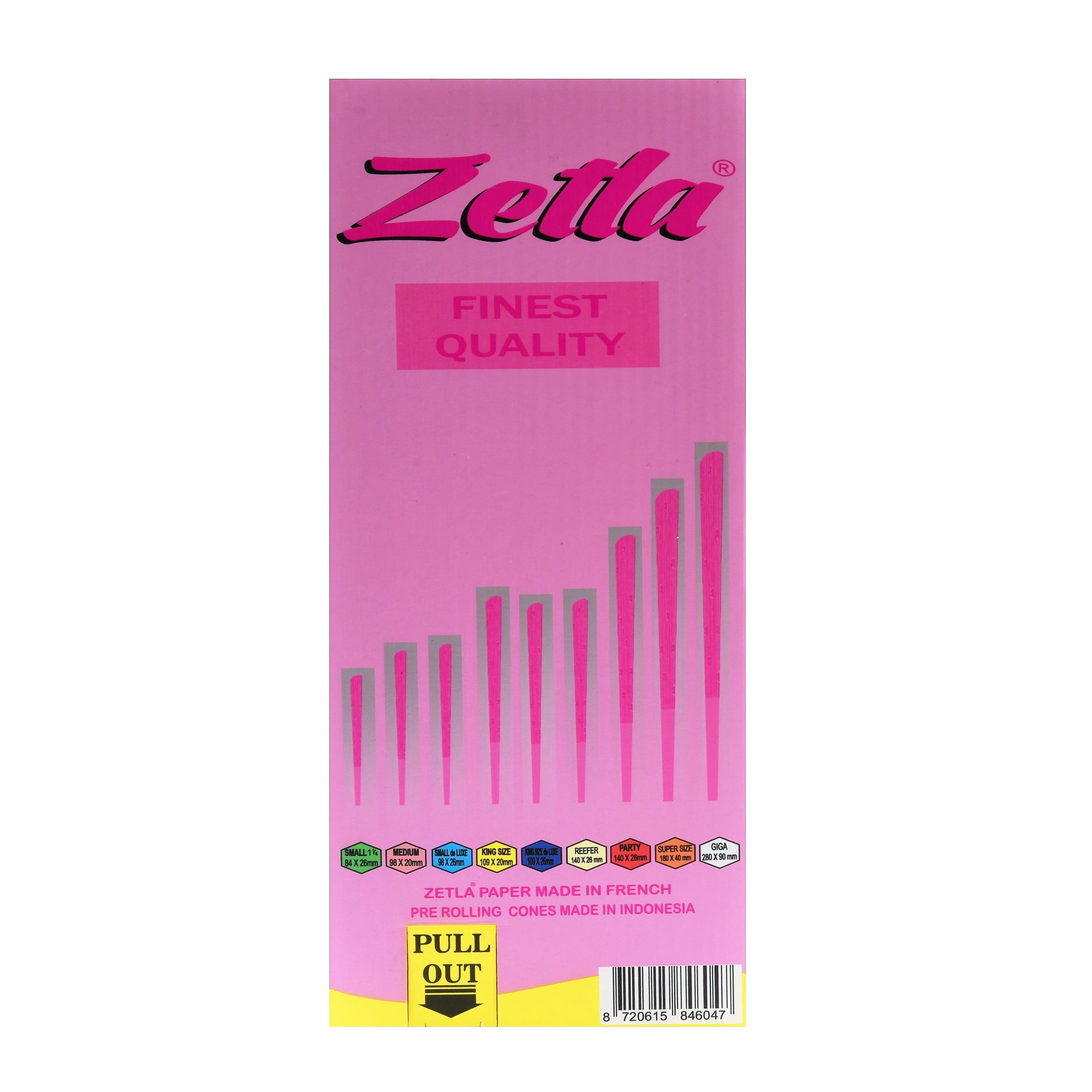 Pre Rolled Cones Zetla Pink King Size (1000 Pcs)