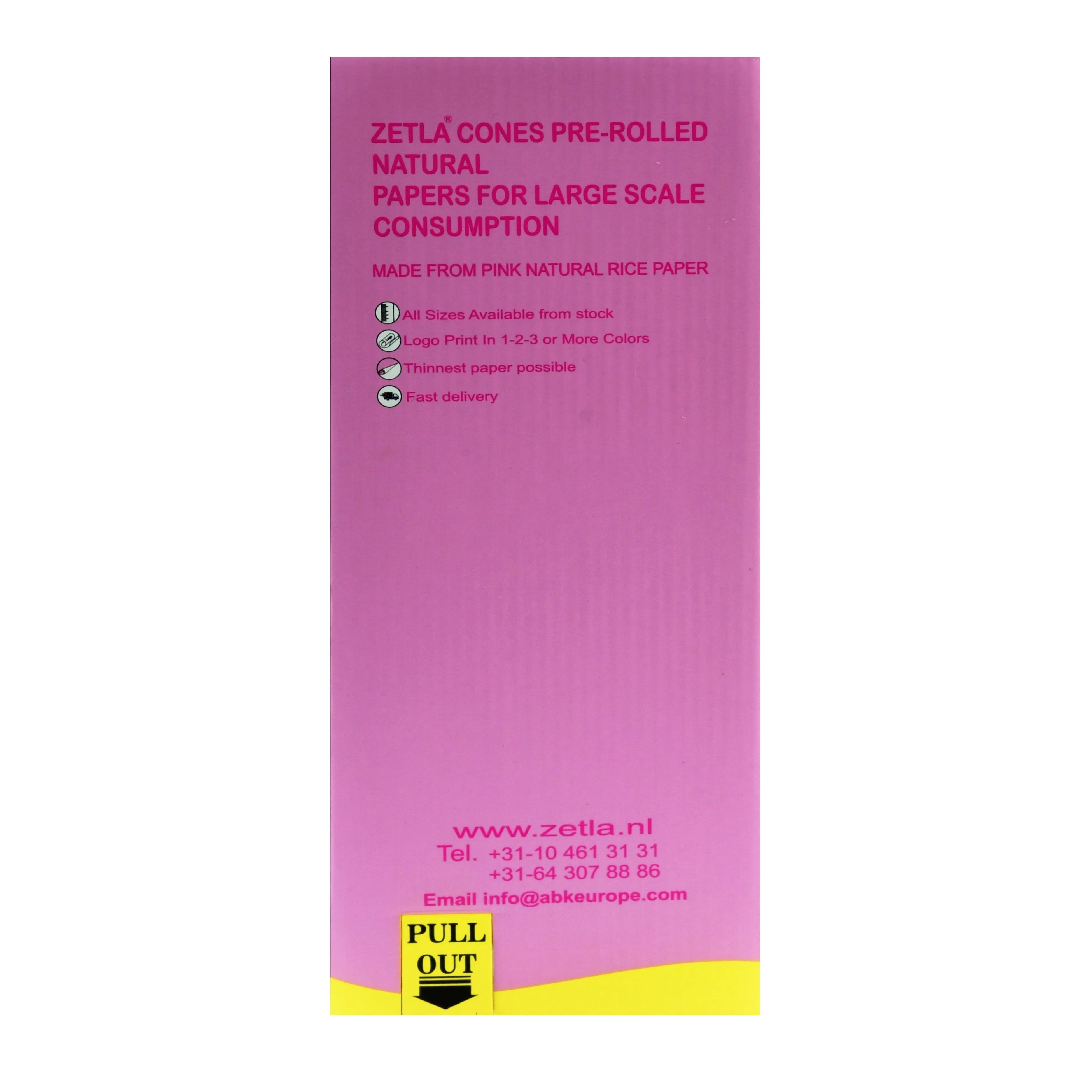Pre Rolled Cones Zetla Pink King Size (1000 Pcs)