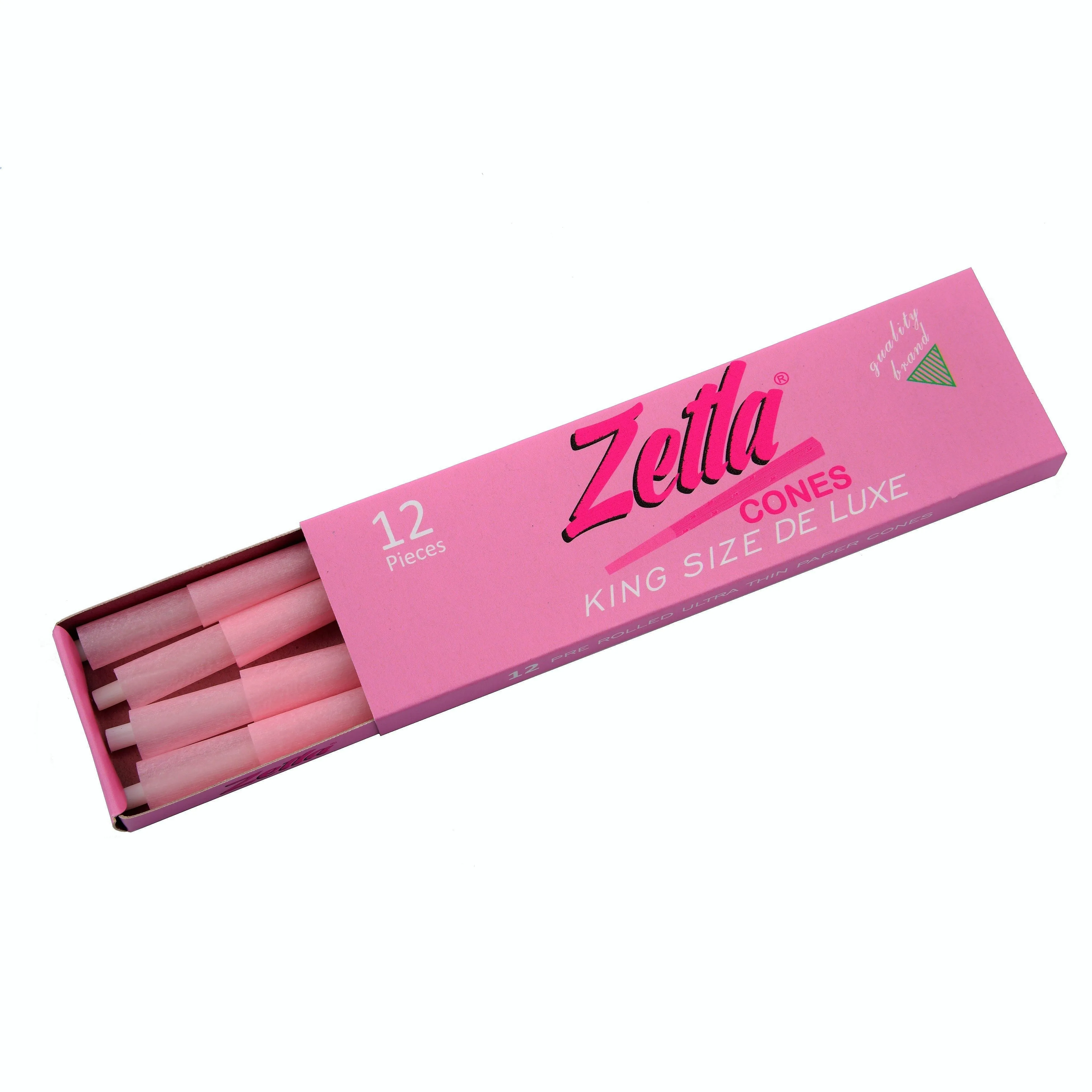 Pre Rolled Cones Zetla Pink King Size Deluxe (12 Pcs)