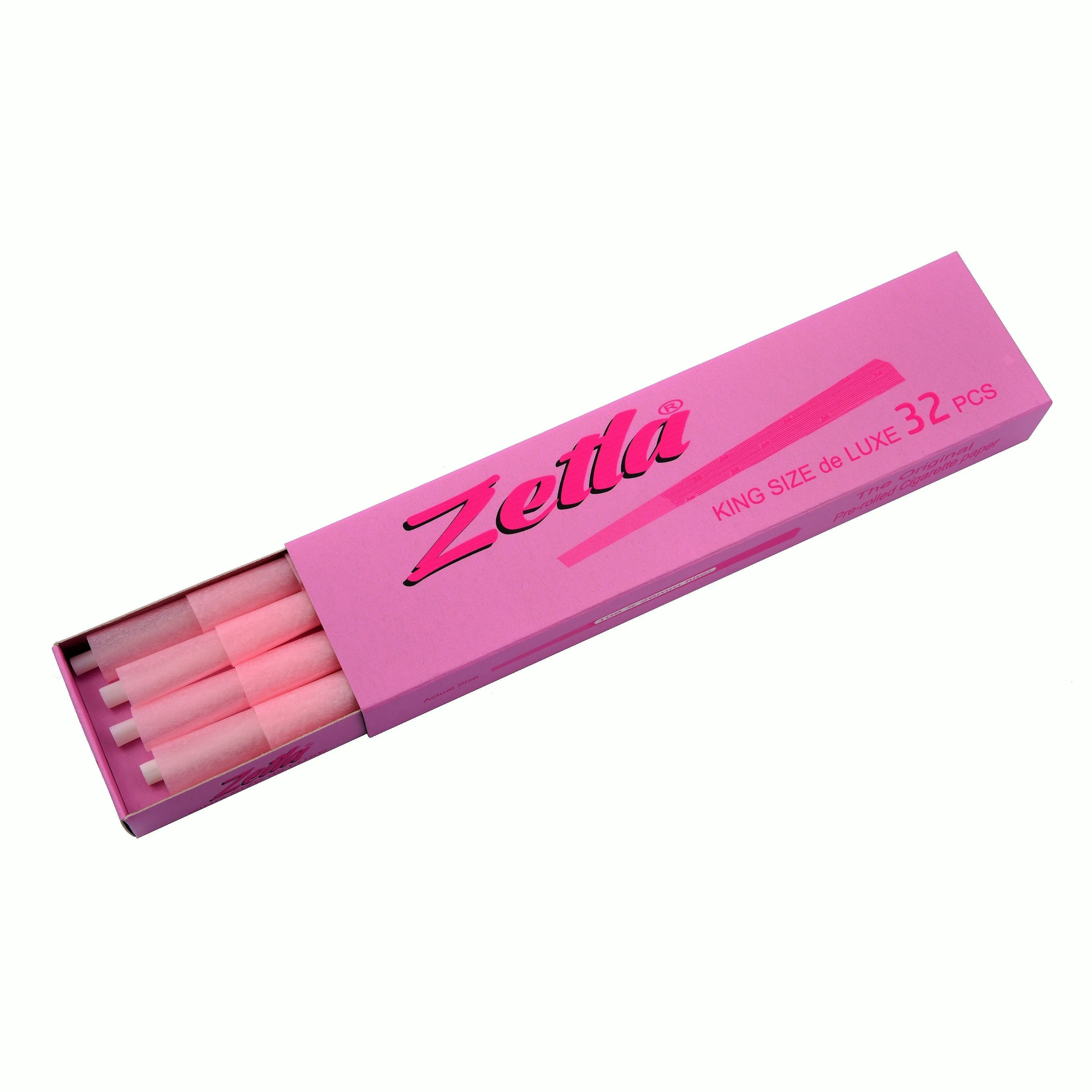 Pre Rolled Cones Zetla Pink King Size Deluxe (32 Pcs)