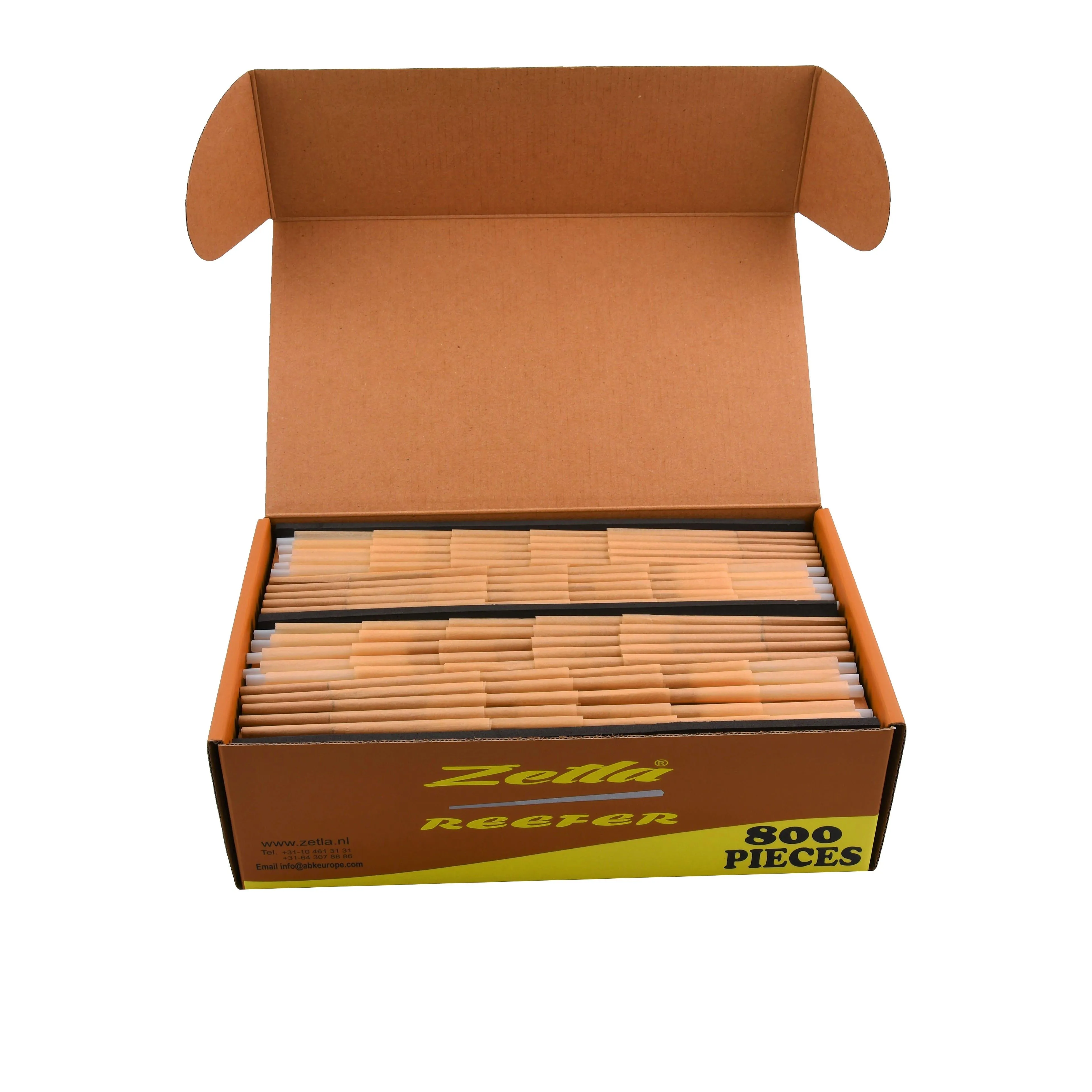 Pre-Rolled Cones Zetla Reefer Brown (800 Pcs)