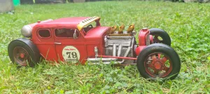 RED STREET HOT ROD PICK UP TRUCK