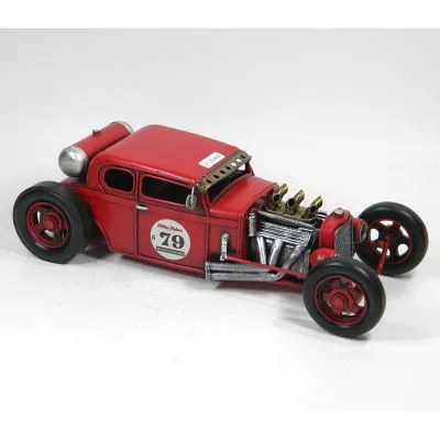 RED STREET HOT ROD PICK UP TRUCK