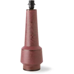 Retro Stoneware Lamp Base- Purple