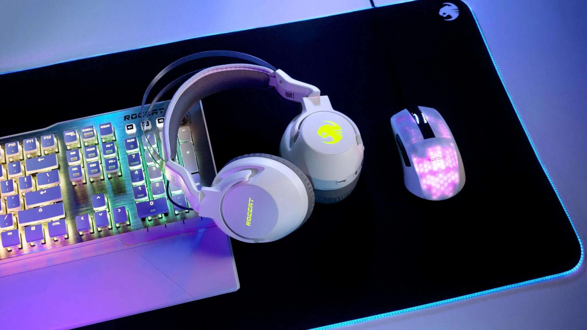 ROCCAT Elo 7.1 Air Headset Wireless Head-band Gaming USB Type-C White