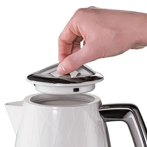 Russell Hobbs 28080 electric kettle 1.7 L Stainless steel, White